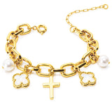 Held in Grace Cross Charm Bracelet