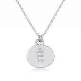 Silver Initial Charm Necklace