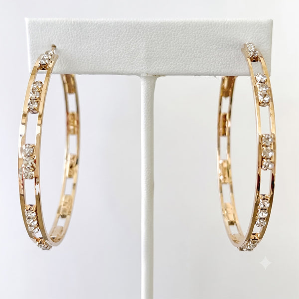CZ Hoop Earring