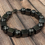Hematite Square Round Bracelet