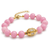 Rosabelle Pink Jade Bracelet