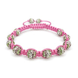 Pretty in Pink Braided Cord Bracelet