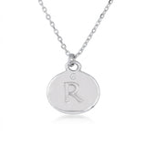 Silver Initial Charm Necklace