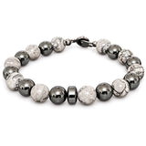 Terrain Scenery Jasper & Hematite Men’s Bracelet