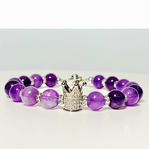Amethyst Crown Bracelet
