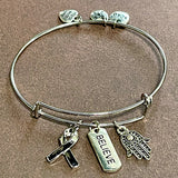 Believe Charm bangle