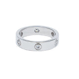 Gold Bezel Set CZ Ring 5MM