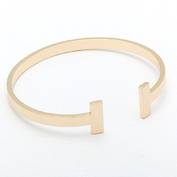 Golden Balance Bar Cuff Bracelet
