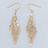 Gold Mesh Earring