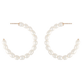 Pearl Hoop Earring