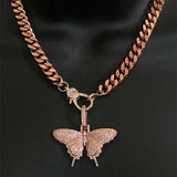 Rose Gold Butterfly Necklace