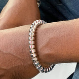 Silver Plated Hematite Bracelet
