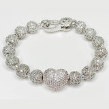 "Brilliant Love" Heart Bracelet